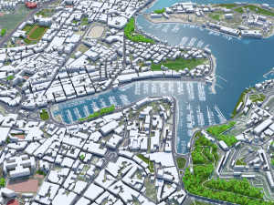 Malta city 50km 3D 모델