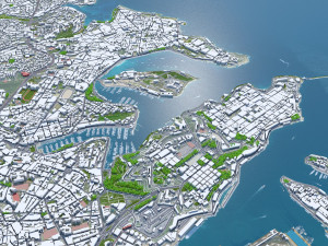 Malta city 50km 3D 모델