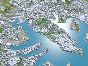 Malta city 50km 3D Model