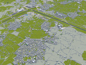 Malta city 50km 3D 모델