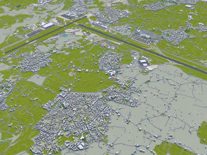 Malta city 50km 3D Model