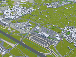 Malta city 50km 3D 모델