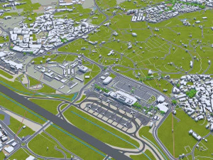 Malta city 50km 3D Model