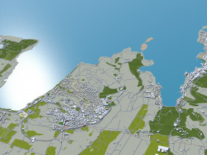 Malta city 50km 3D 모델