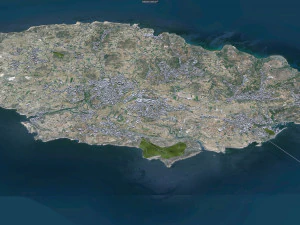 Malta city 50km 3D Model