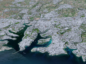 Malta city 50km 3D 모델
