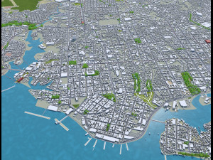 manaus city brazil 40km 3D Model