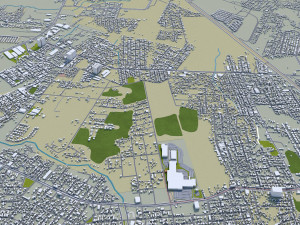 manaus city brazil 40km 3D Model