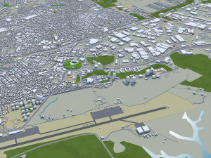 manaus city brazil 40km 3D Model