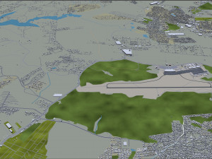 manaus city brazil 40km 3D Model