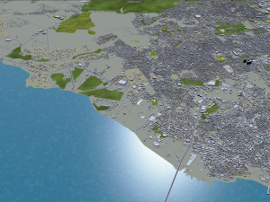 manaus city brazil 40km 3D Model