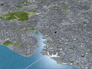 manaus city brazil 40km 3D Model