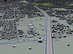 manaus city brazil 40km 3D Model