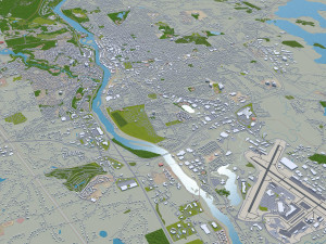 manchester city new hampshire usa 30km 3D Model
