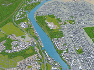 manchester city new hampshire usa 30km 3D Model