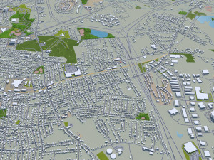 manchester city new hampshire usa 30km 3D Model