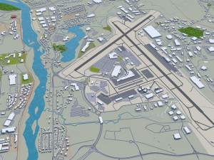 manchester city new hampshire usa 30km 3D Model