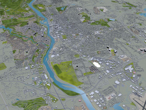 manchester city new hampshire usa 30km 3D Model