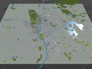 manchester city new hampshire usa 30km 3D Model