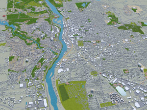 mcallen city texas usa 40km 3D 모델