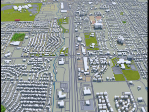 mckinney city texas usa 20km 3D 모델