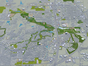 mckinney city texas usa 20km 3D 모델