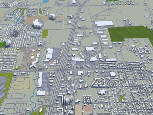 mckinney city texas usa 20km 3D 모델