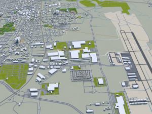 mckinney city texas usa 20km 3D 모델