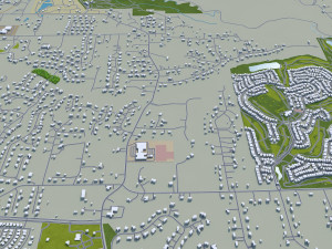 mckinney city texas usa 20km 3D 모델