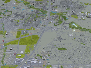 mckinney city texas usa 20km 3D 모델