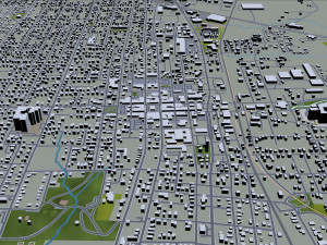 mckinney city texas usa 20km 3D 모델