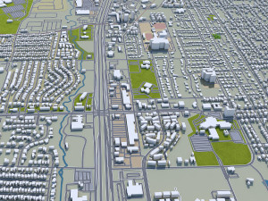 mckinney city texas usa 20km 3D 모델
