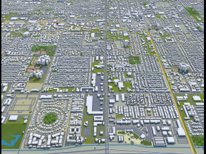 mesa city arizona usa 50km Model 3D