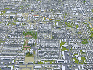 mesa city arizona usa 50km Model 3D
