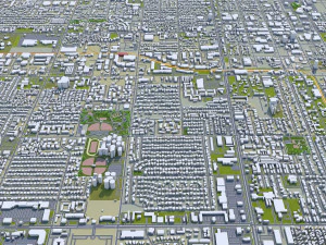 mesa city arizona usa 50km 3D Model