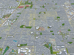 mesa city arizona usa 50km Model 3D