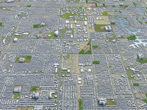 mesa city arizona usa 50km Model 3D