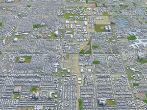 mesa city arizona usa 50km 3D Model