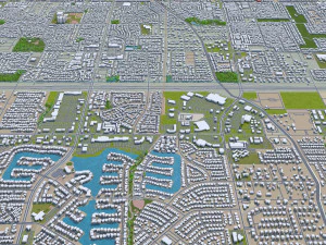 mesa city arizona usa 50km 3D Model