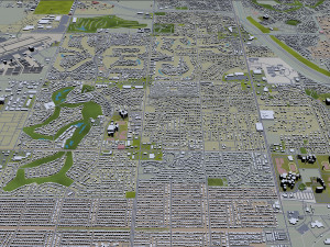 mesa city arizona usa 50km Model 3D