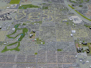 mesa city arizona usa 50km 3D Model
