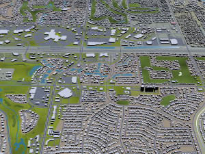 mesa city arizona usa 50km Model 3D