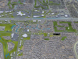 mesa city arizona usa 50km 3D Model