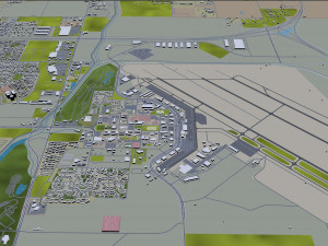 mesa city arizona usa 50km Model 3D