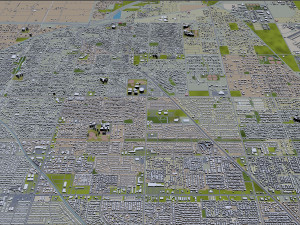 mesa city arizona usa 50km Model 3D