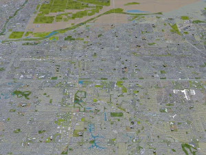 mesa city arizona usa 50km 3D Model