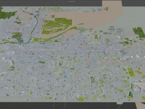 mesa city arizona usa 50km Model 3D