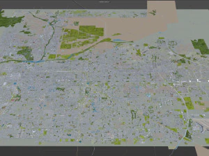 mesa city arizona usa 50km 3D Model