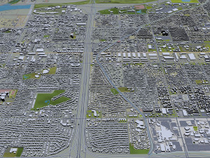 mesa city arizona usa 50km Model 3D