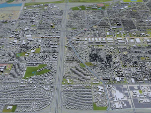 mesa city arizona usa 50km 3D Model
